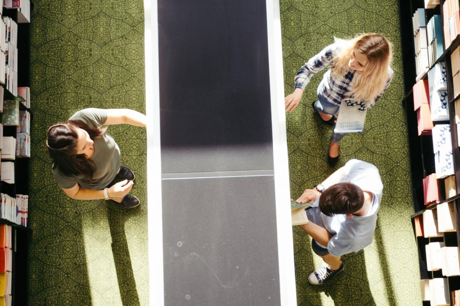 Étudiants travaillant en groupe sur l'analyse de données financières